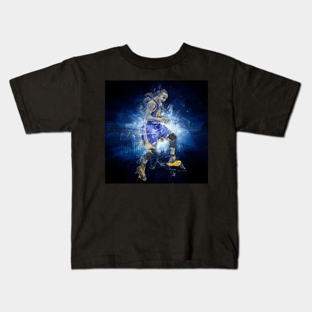 Steph Curry Kids T-Shirt by JRoseGraphics